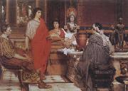 Alma-Tadema, Sir Lawrence Catullus at Lesbia's (mk23) oil painting on canvas